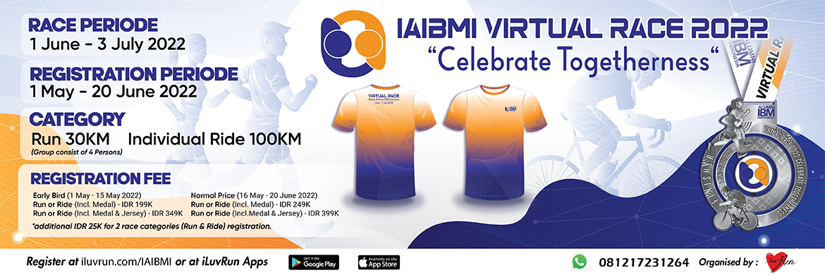 Join Now! IAIBMI Virtual Race 2022