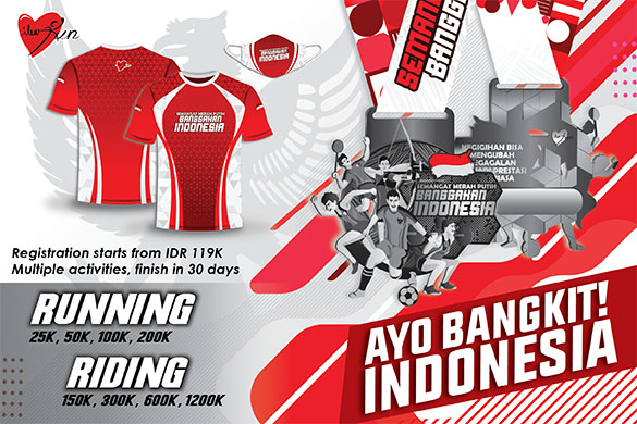 Join Now and Donate! Ayo Bangkit Indonesia Run and Ride