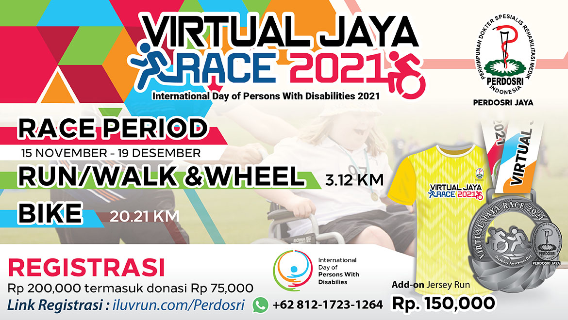 Perdosri Virtual Jaya Run, Walk & Wheel