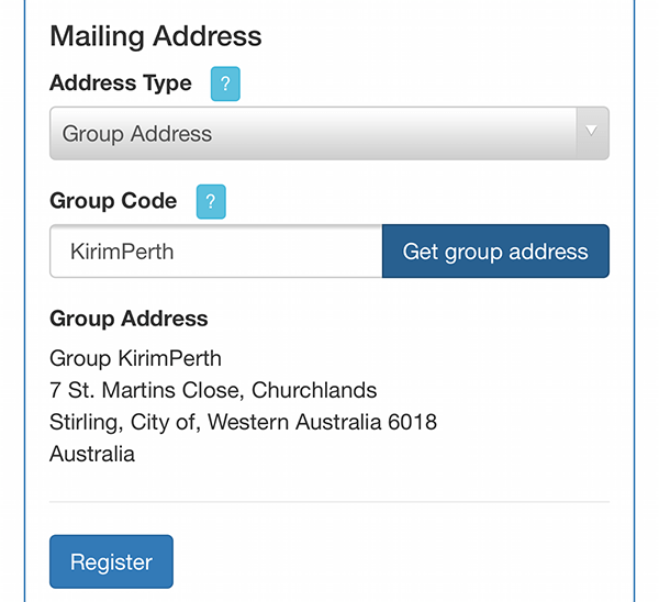 Group Code applied