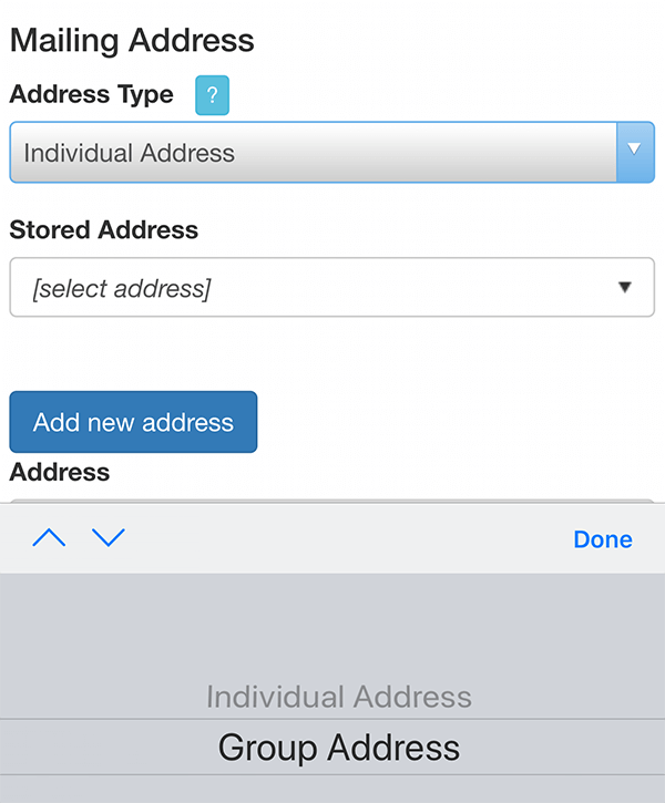 Select Group Address