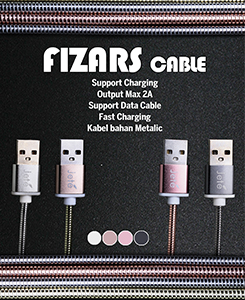 Kabel Data Fizars iPhone/Micro. 4 colours: black, silver, gold, rose gold